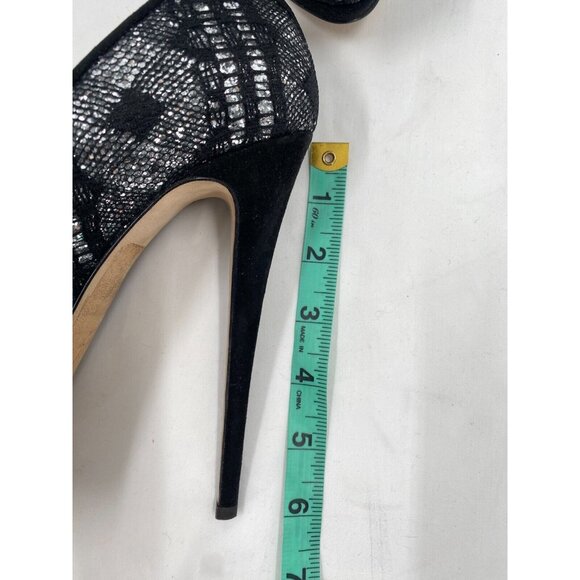 $995 GIUSEPPE ZANOTTI SHARON Black Crystals Glitter Platform Shoes Pumps Sz 39 - Picture 12 of 16